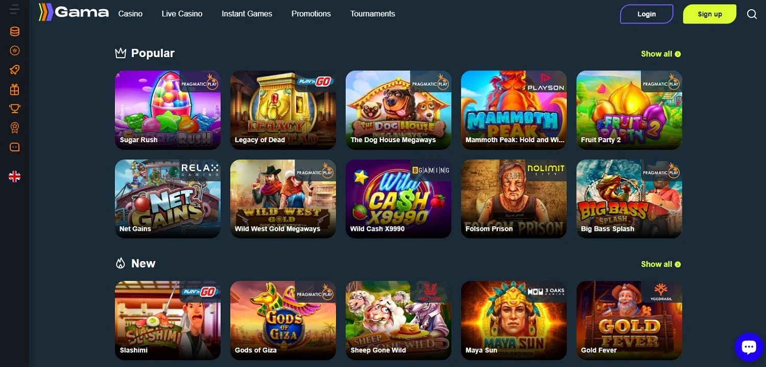 games casino gama