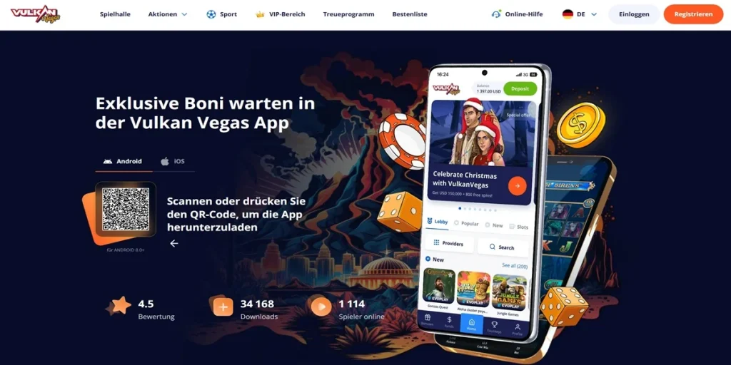 Vulkan Vegas App: Mobile Casino für iOS & Android