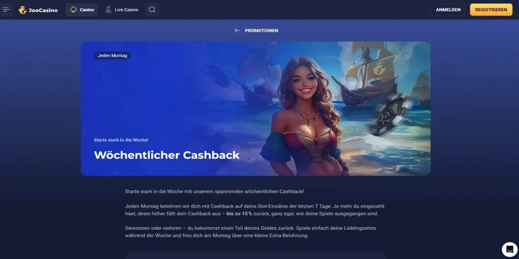 Joo Casino Cashback