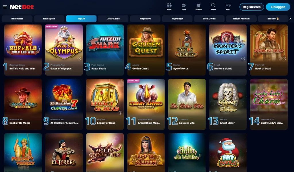 NetBet Casino Slots