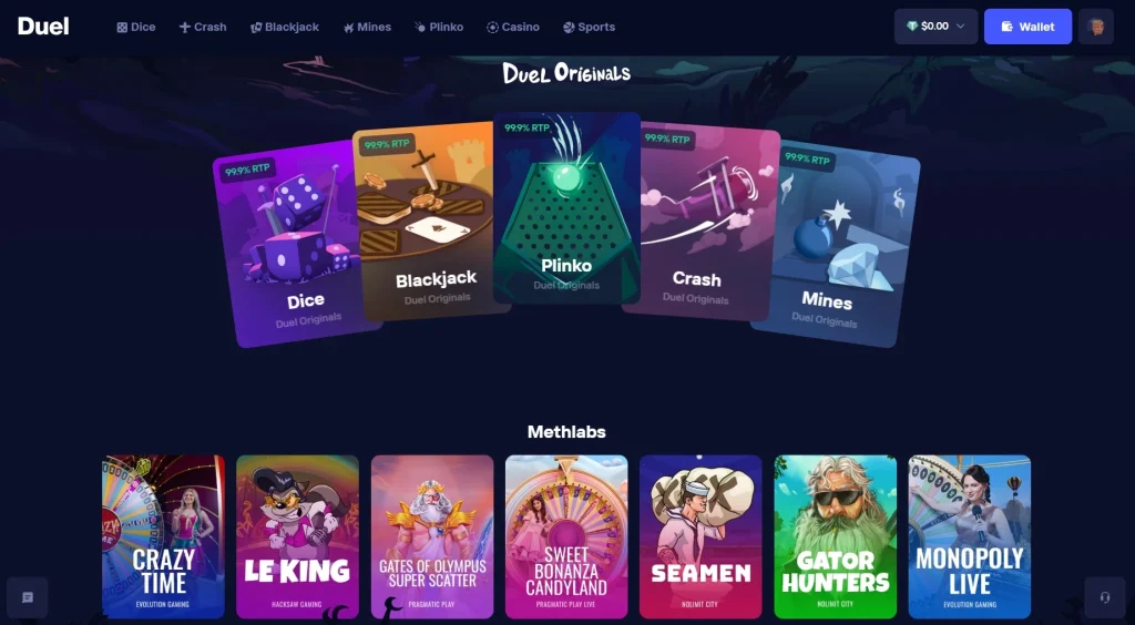 duel crypto casino