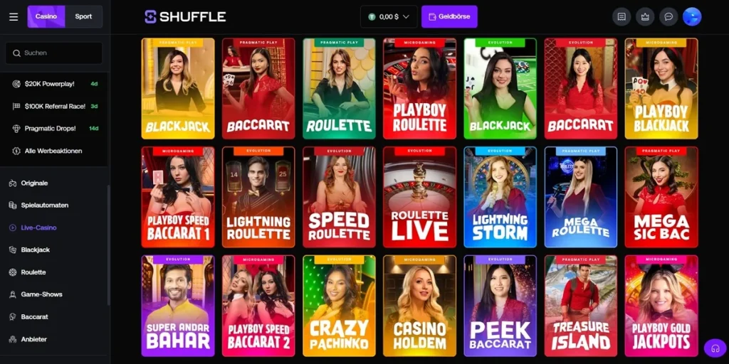 shuffle live