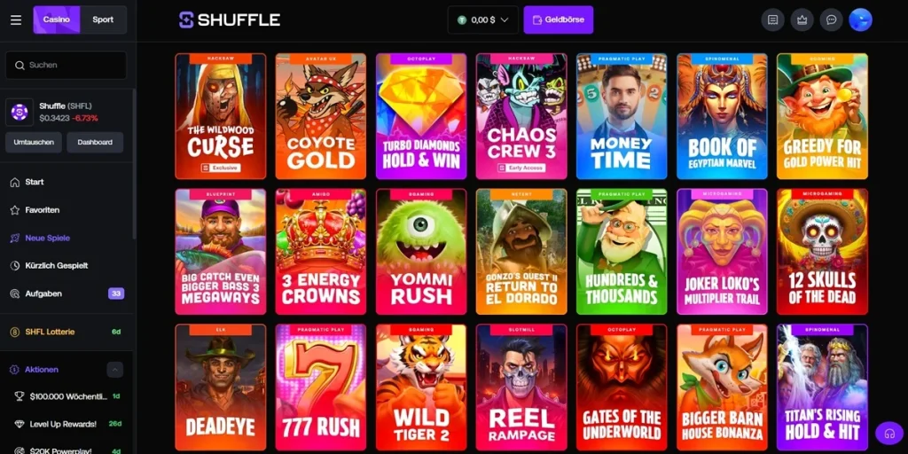 shuffle slots