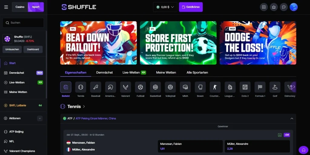 shuffle sport