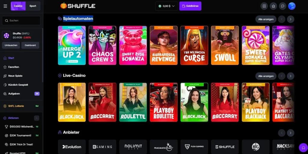 Spielautomaten shuffle casino