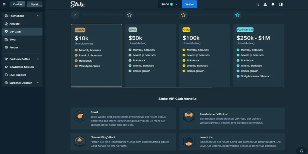 Stake Casino VIP-System