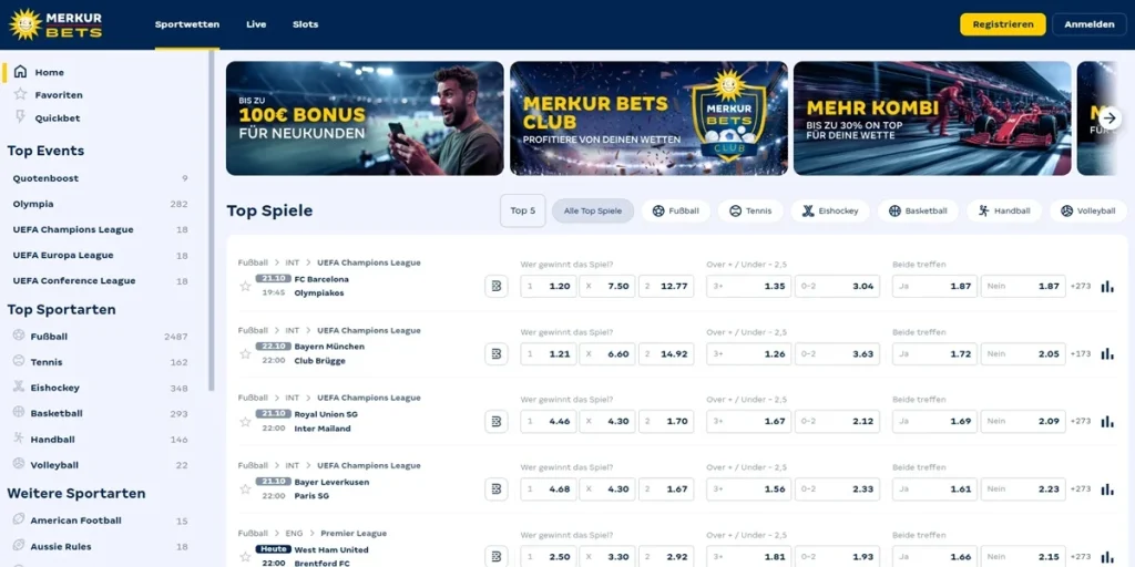 merkur casino bets