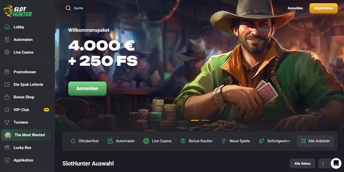 SlotHunter Casino Test