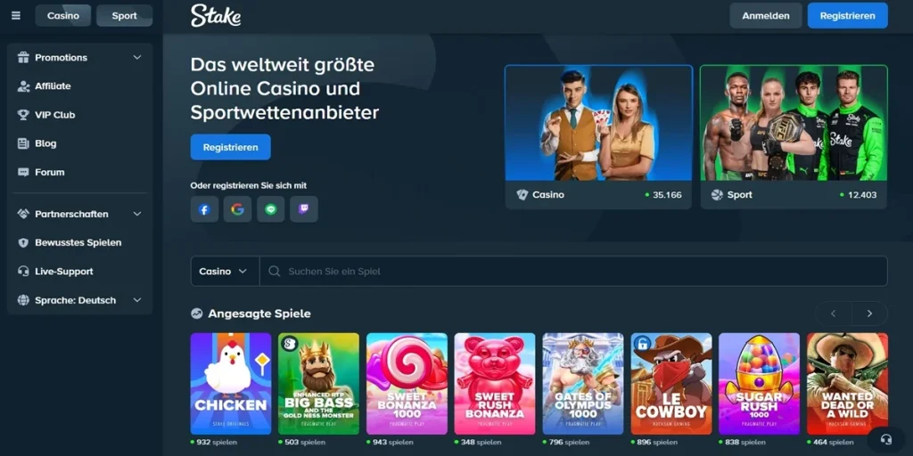 stake casino test