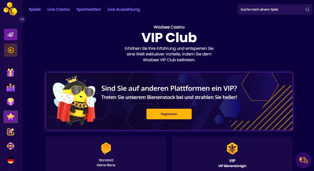 wazbee vip club