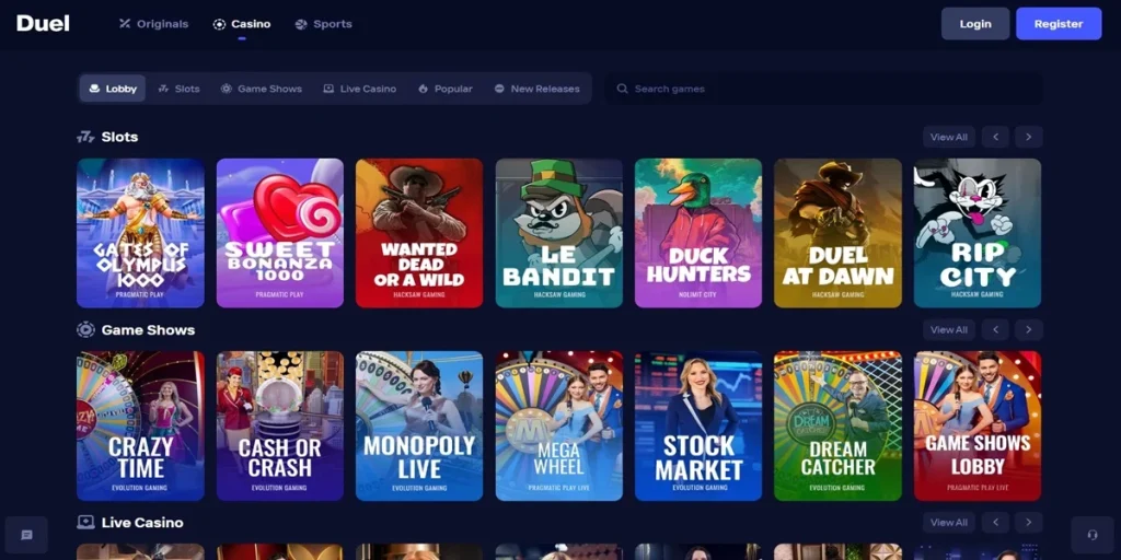 duel casino