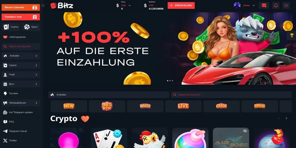 Bitz Casino Erfahrung – seriöse Bewertung für deutsche Spieler