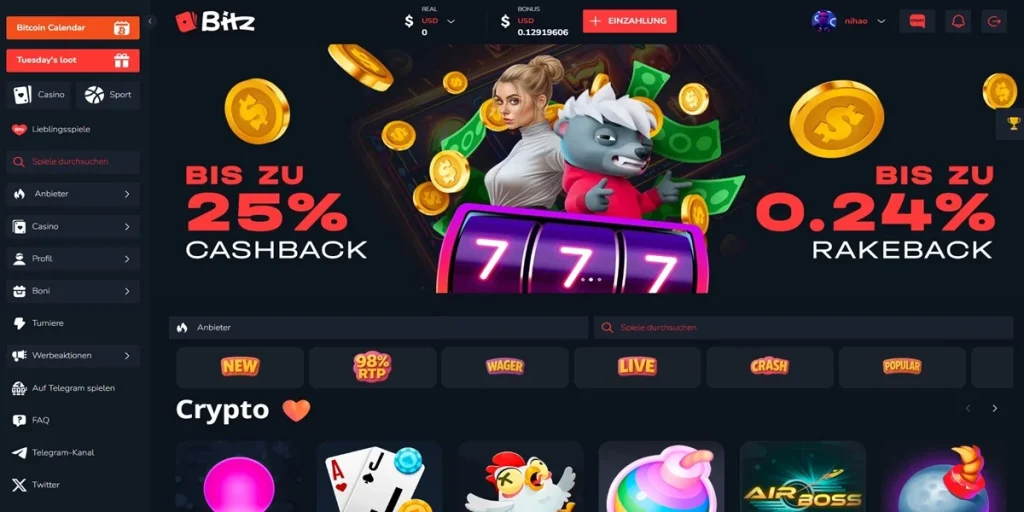 Bitz Casino Bewertung mit Fokus auf Sicherheit und Fairness