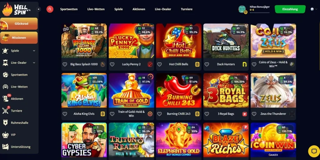 HellSpin Casino Slots