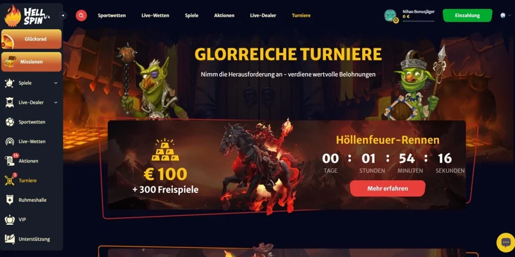 Turniere Hellspin Casino