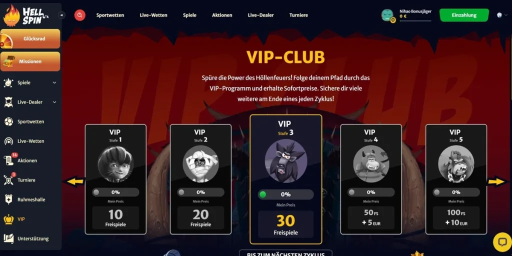 VIP-Club Hellspin Casino