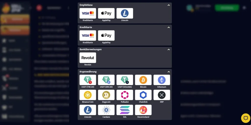 Zahlungen Hellspin Casino