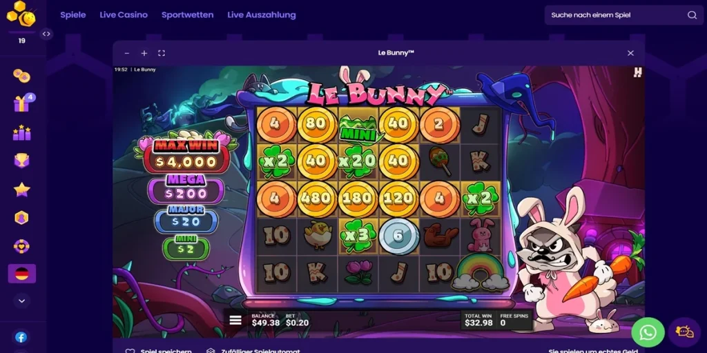 Win bei Le Bunny