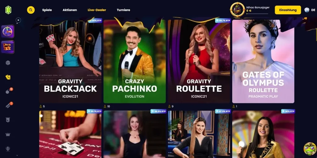 SlotsGem Spiele & Live-Casino 