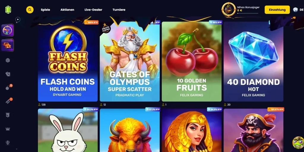 SlotsGem Spiele & Live-Casino 