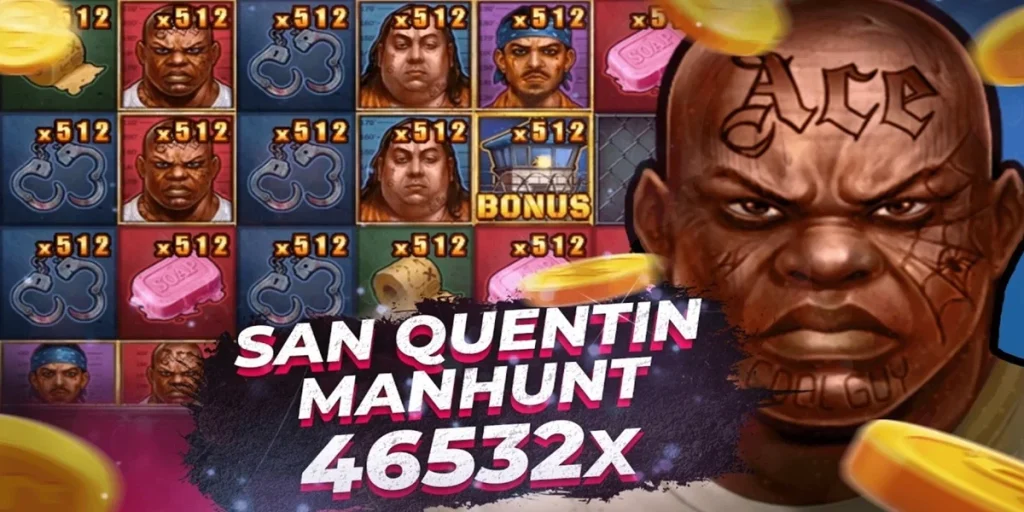San Quentin Manhunt Slot Max Win 46532x – Gewinnanzeige mit x512 Multiplikatoren und Bonus-Feature