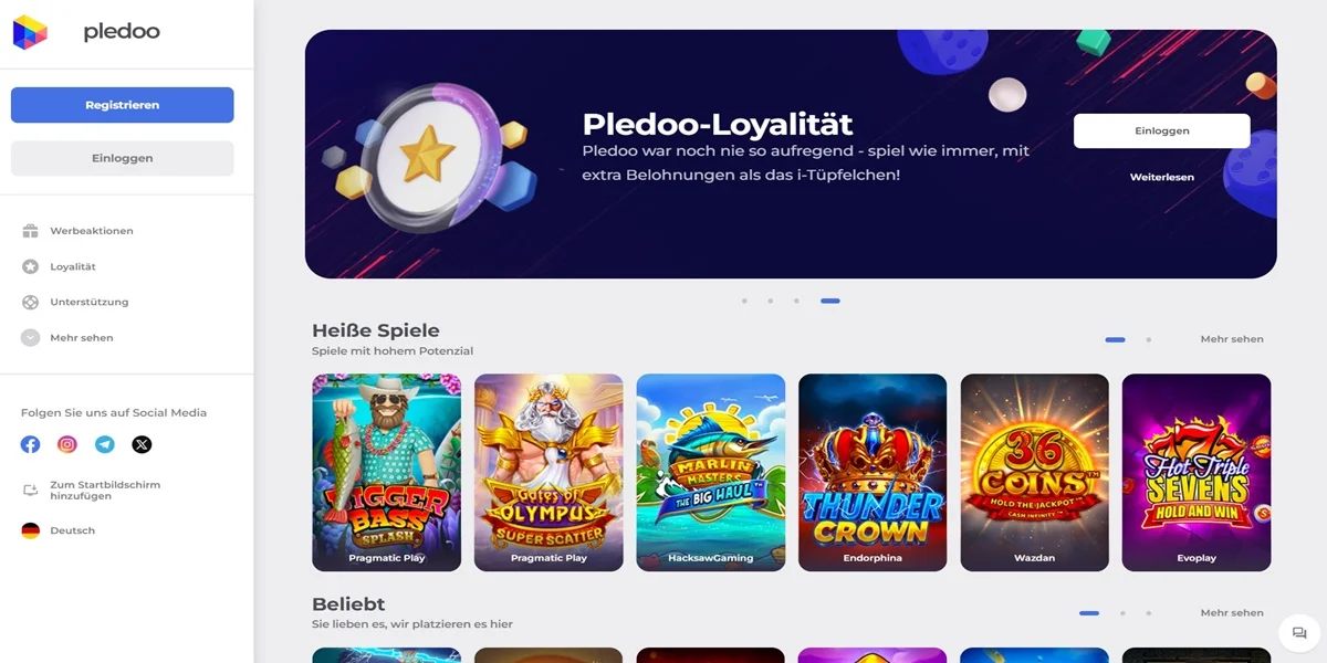 Pledoo Casino Test